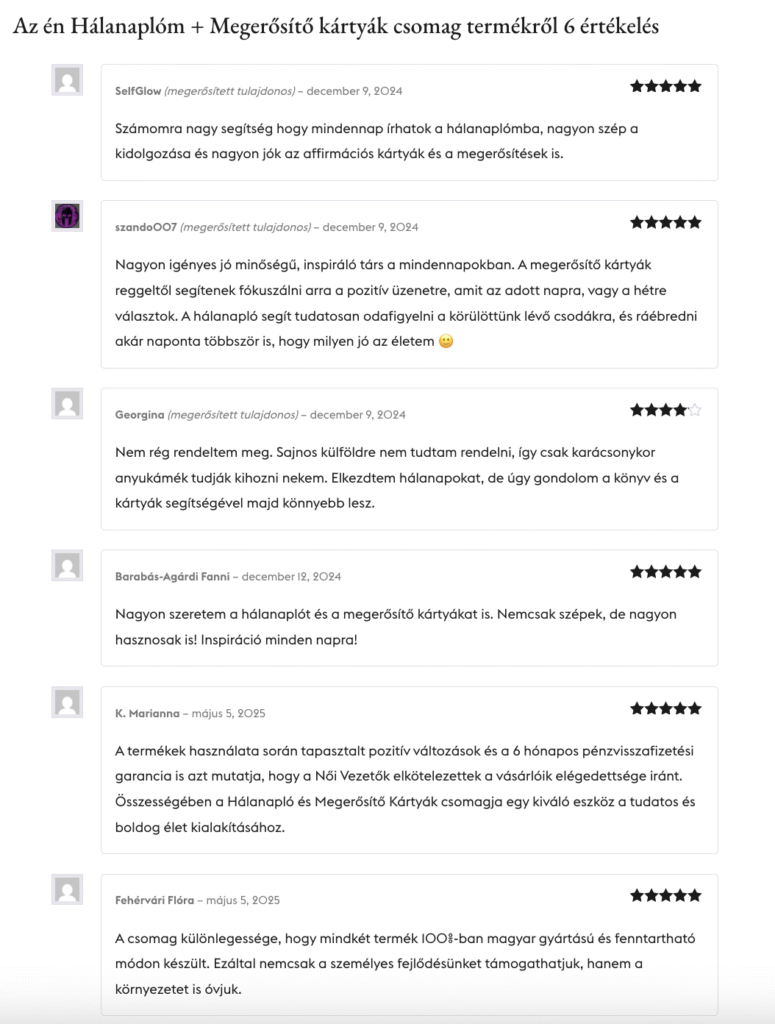 Vásárlói visszajelzés 19