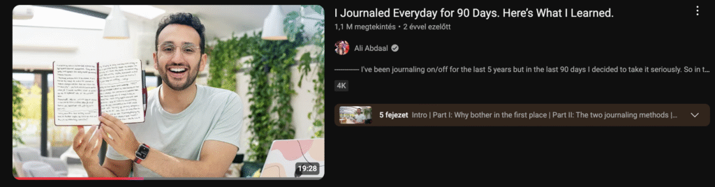 Hálanapló motiváció videó