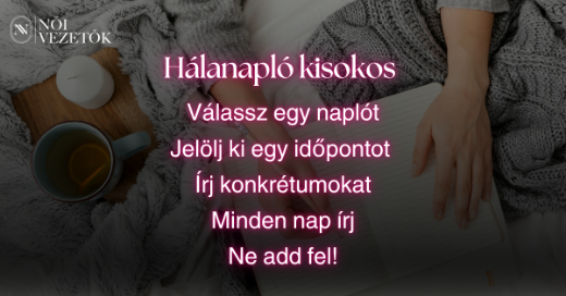 hálanapló kisokos női vezetők