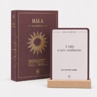 HÁLA the ESSENTIALS megerősítő kártyák doboza fa kártyatartóval